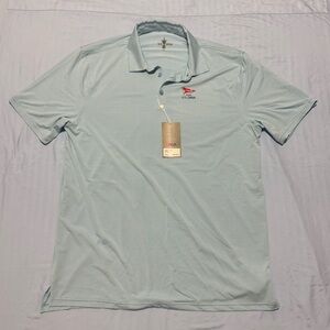 Blue and White Polo Shirt with Classic Collar